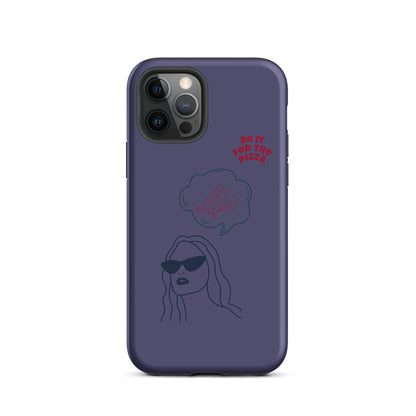 Tough Case for iPhone® Do It For The Pizza - Purple