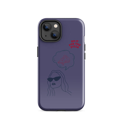 Tough Case for iPhone® Do It For The Pizza - Purple