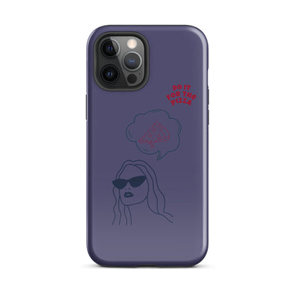 Tough Case for iPhone® Do It For The Pizza - Purple