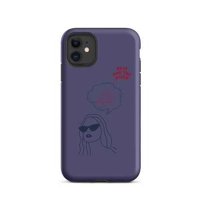 Tough Case for iPhone® Do It For The Pizza - Purple