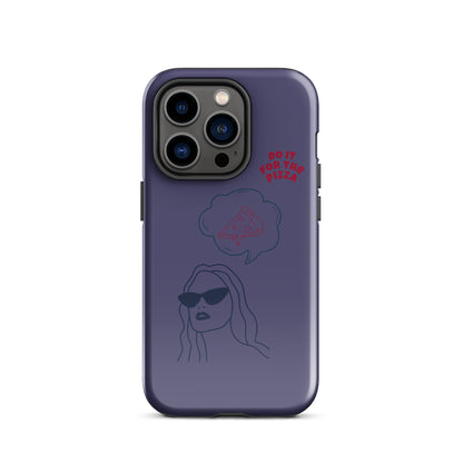 Tough Case for iPhone® Do It For The Pizza - Purple