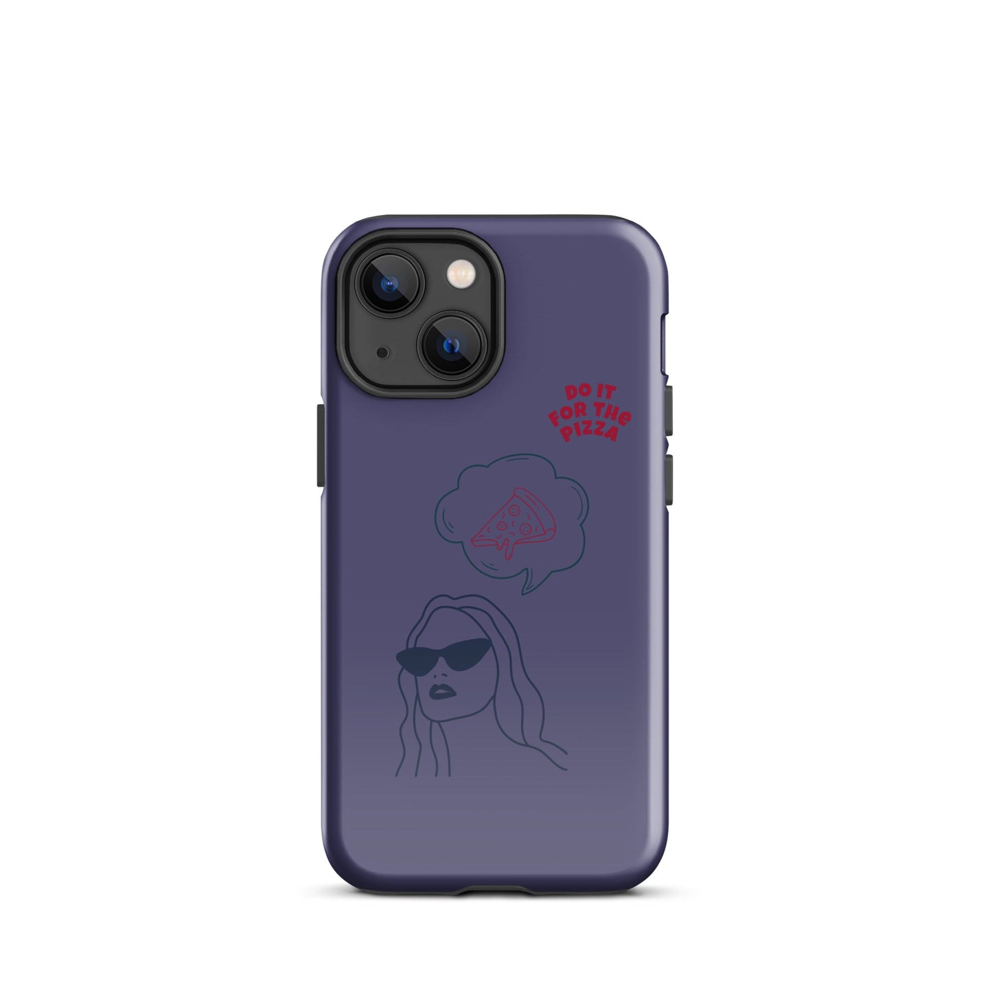 Tough Case for iPhone® Do It For The Pizza - Purple