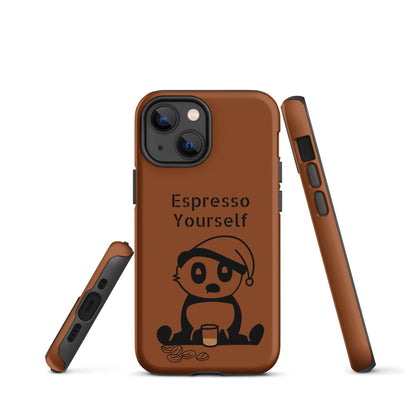 Tough Case for iPhone® - Espresso Yourself - Brown