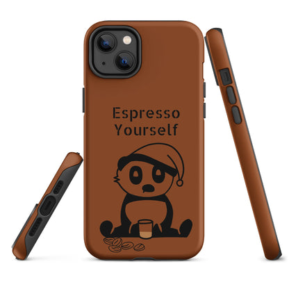 Tough Case for iPhone® - Espresso Yourself - Brown
