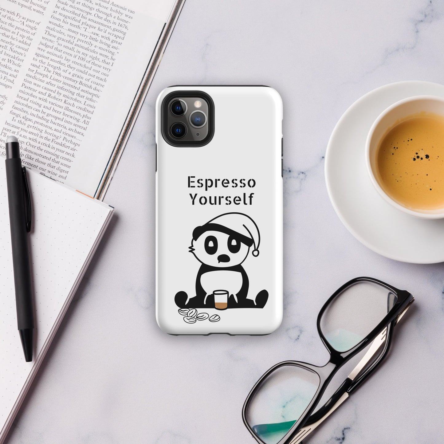 Tough Case for iPhone® - Espresso Yourself - White