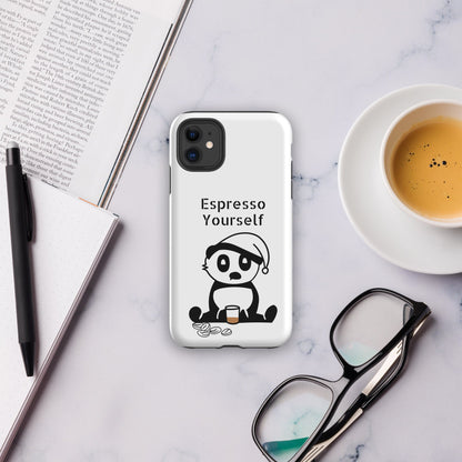 Tough Case for iPhone® - Espresso Yourself - White