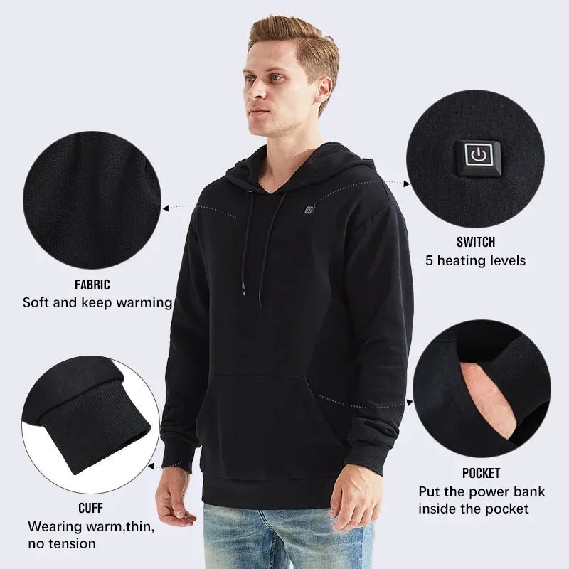 Unisex USB Heating Hoodies - Icespheric