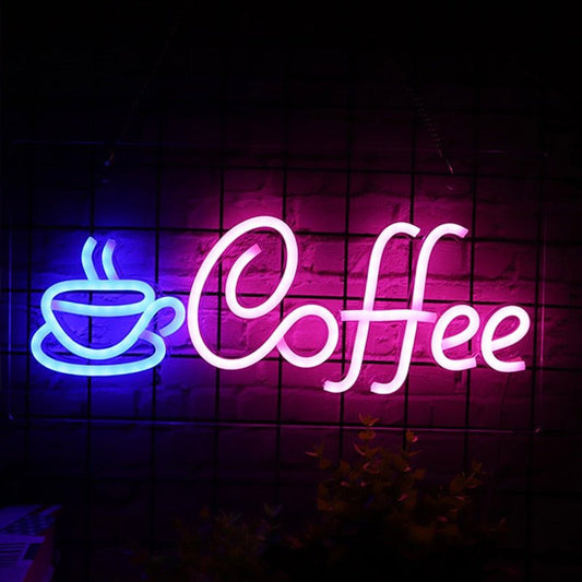 USB Powered Coffee LED Neon Light Sign