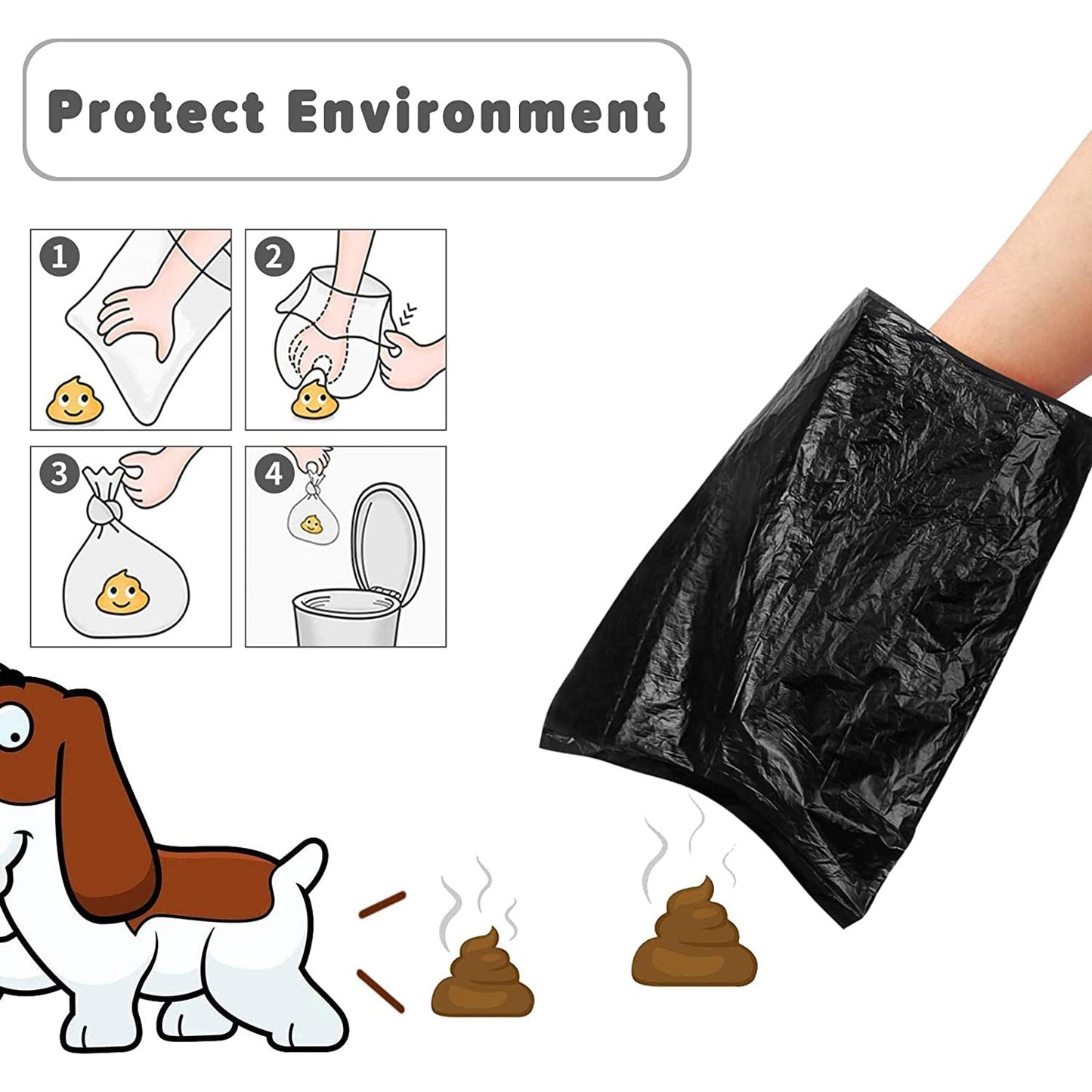 Waste Bin Bag Pet Poop Dispenser