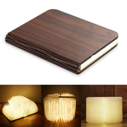 Wooden book 360 Degree Night Light Lamp