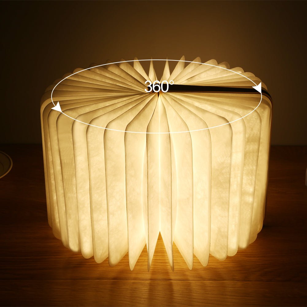 Wooden book 360 Degree Night Light Lamp