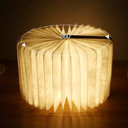 Wooden book 360 Degree Night Light Lamp